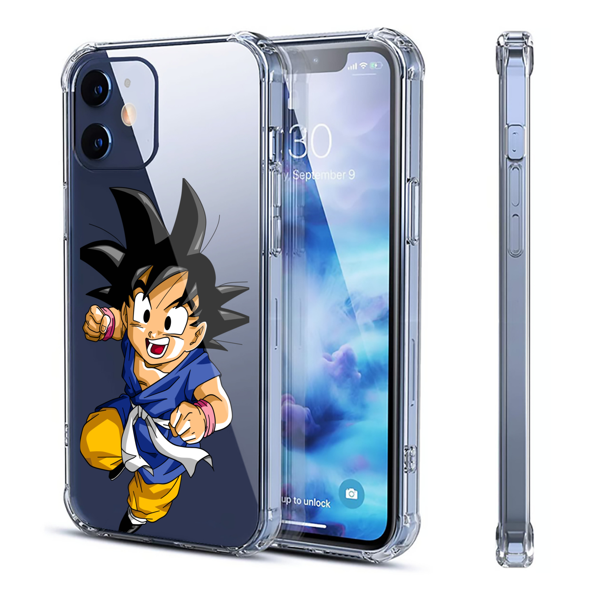 （画像用） ドラゴンボール 孫悟天 そん ごてん DRAGON BALL Son Goten 【iPhone 12シリーズ対応】透明スマホケース（クリアソフトケース）